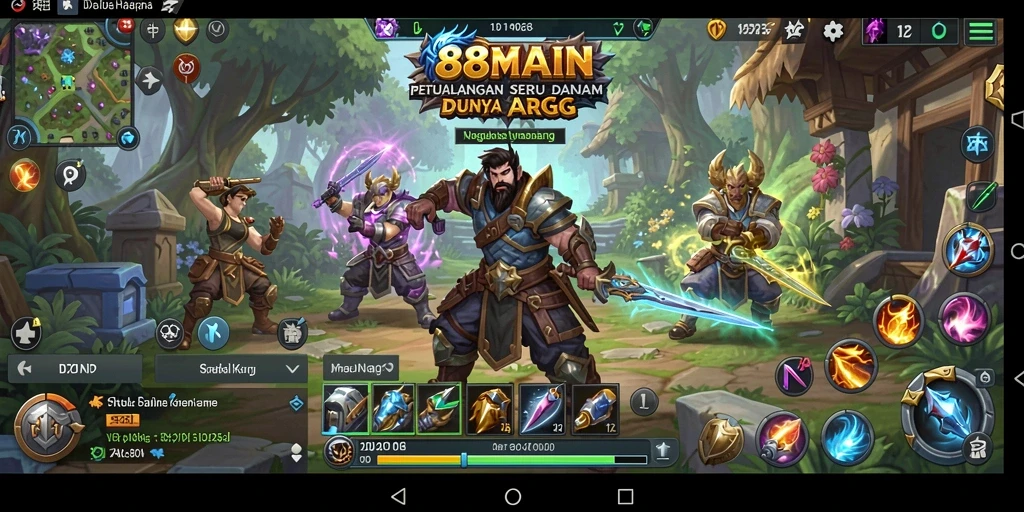 Tampilan gameplay seru di dunia ARPG 88MAIN.