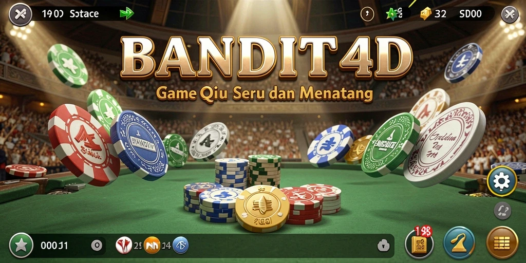 Tampilan screenshot gameplay QiuQiu BANDIT4D yang menarik dan interaktif.