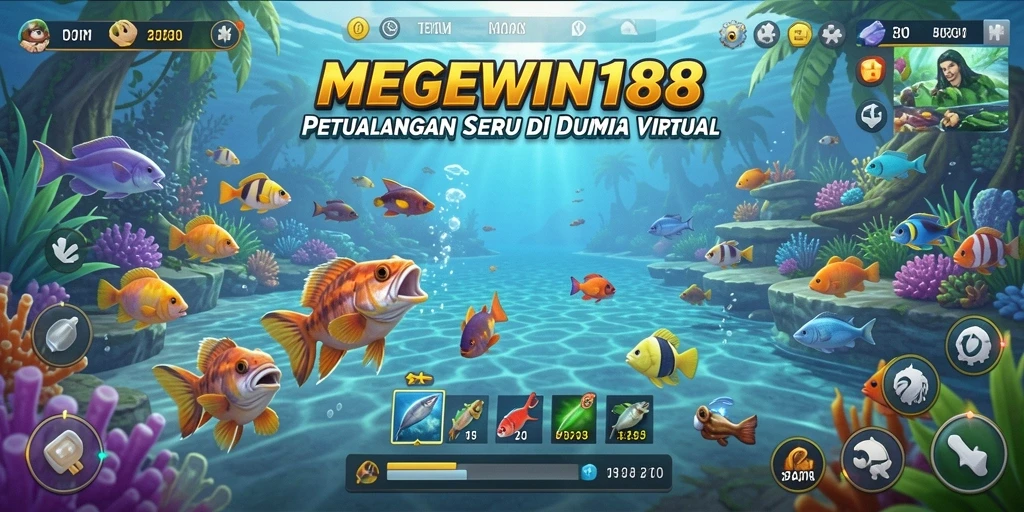 Gameplay mengasyikkan dalam memancing di MEGEWIN188.