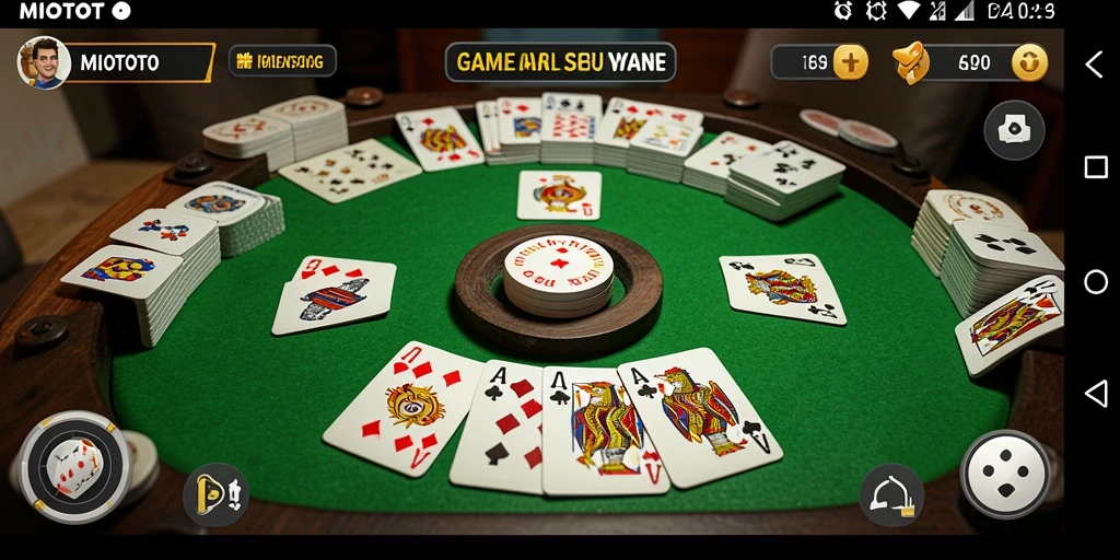 Screenshot gameplay MIOTOTO menampilkan pemain yang bersaing dalam permainan Gaple.