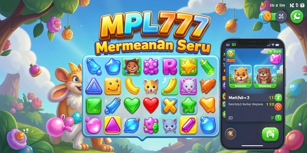 Screenshot MPL777 menampilkan gameplay Match-3 yang seru dan interaktif.
