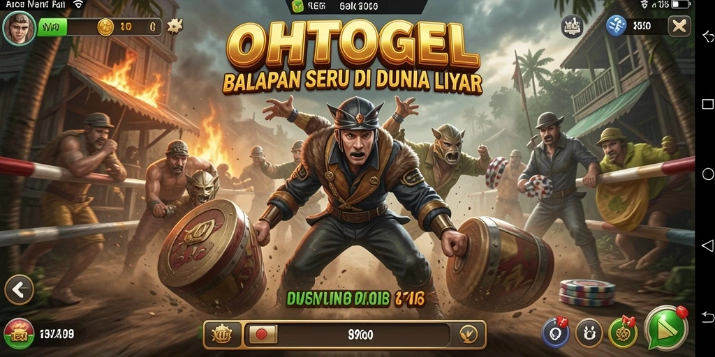Tampilan gameplay OHTOGEL dengan aksi balap yang mendebarkan.