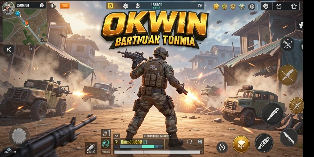 Tampilan menegangkan pertempuran di OKWIN dengan aksi Battle Royale.