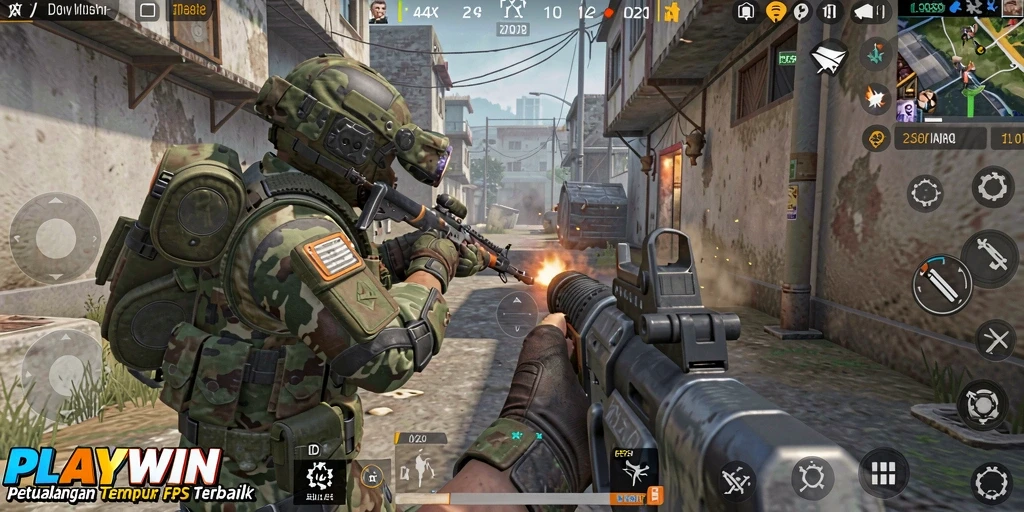 Tangkap aksi seru dalam permainan FPS yang mendebarkan.