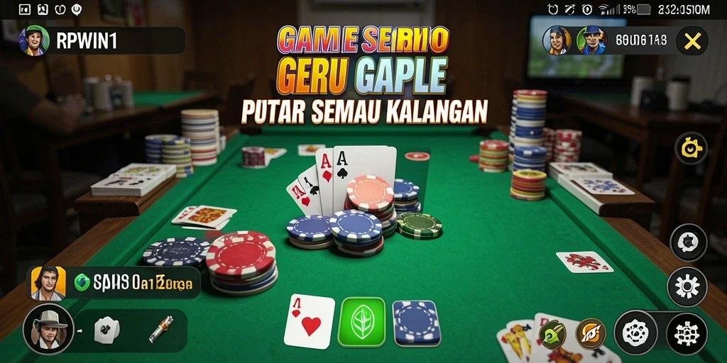 Gameplay seru dan interaktif dalam RPWIN1 Gaple.