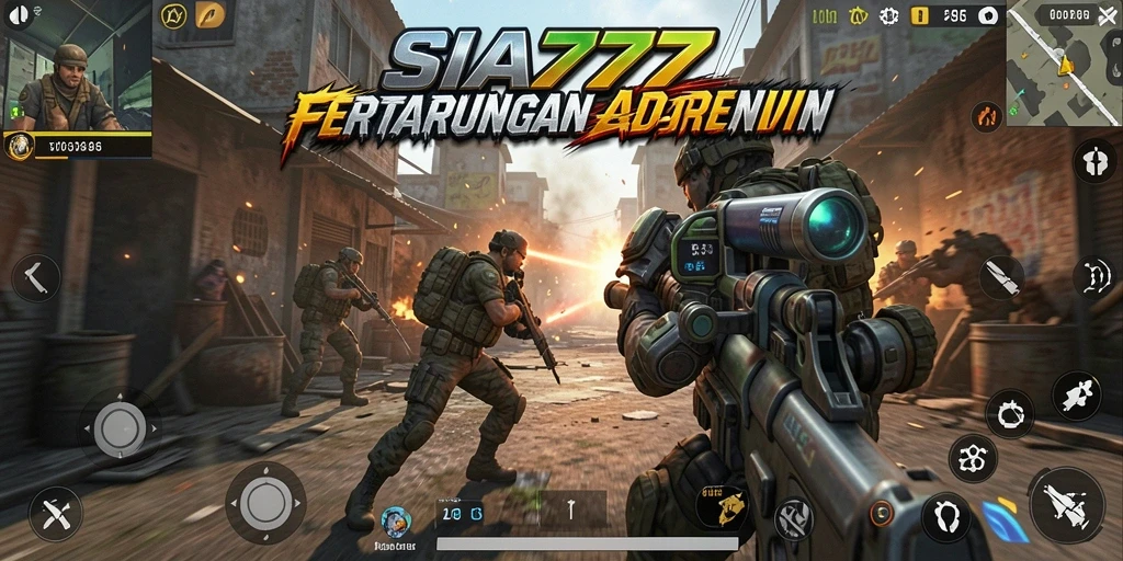 Tangkapan layar gameplay SIA777 menampilkan aksi seru dalam mode FPS.