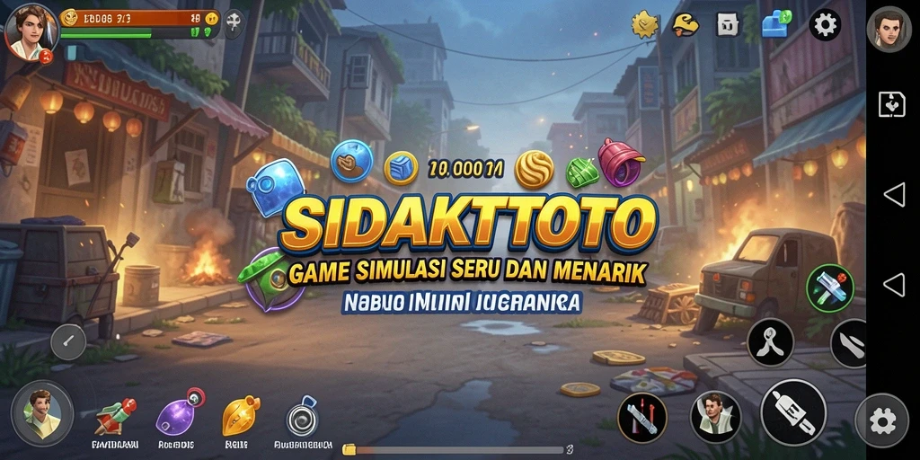 Tangkapan layar menunjukkan gameplay mendebarkan di SIDAKTOTO.